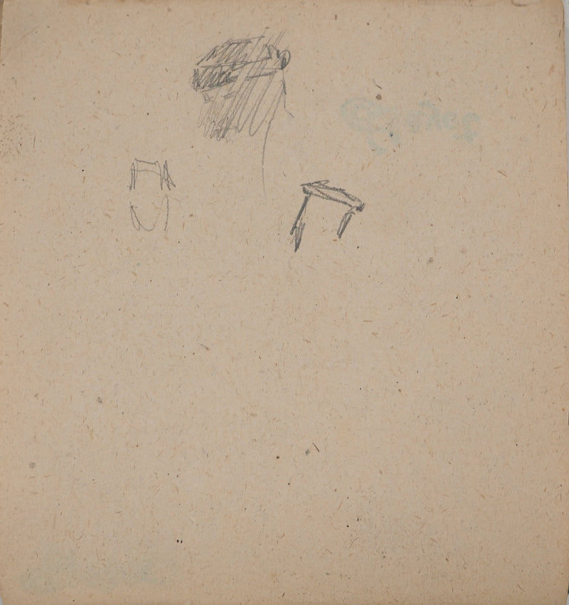 Louis HAYET : Silhouette masculine, Dessin original (photo de détail 6) - Crédit photo : Galerie Art.Paris