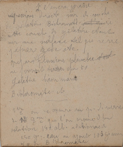 Louis HAYET : Ecriture manuscrite, Dessin original (vue générale) - Crédit photo : Galerie Art.Paris