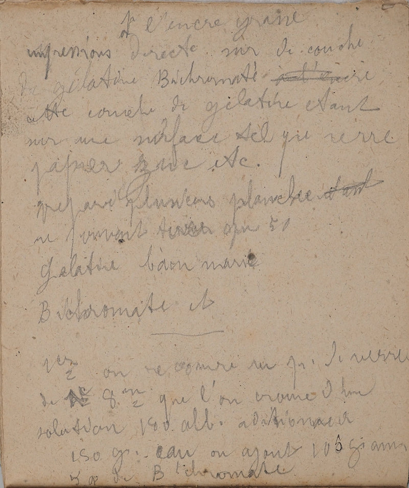 Louis HAYET : Ecriture manuscrite, Dessin original (vue générale) - Crédit photo : Galerie Art.Paris