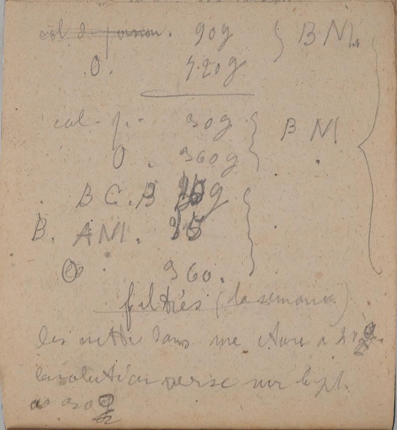 Louis HAYET : Ecriture manuscrite, Dessin original (photo de détail 3) - Crédit photo : Galerie Art.Paris