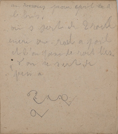 Louis HAYET : Ecriture manuscrite, Dessin original (photo de détail 6) - Crédit photo : Galerie Art.Paris