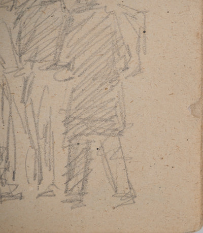 Louis HAYET : Les retrouvailles, Dessin original (photo de détail 6) - Crédit photo : Galerie Art.Paris