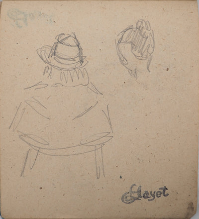Louis HAYET : Le cocher au travail, Dessin original (photo de détail 6) - Crédit photo : Galerie Art.Paris