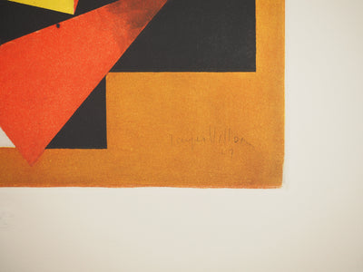 Jacques VILLON : Composition géométrique, Gravure originale (photo de détail 2) - Crédit photo : Galerie Art.Paris