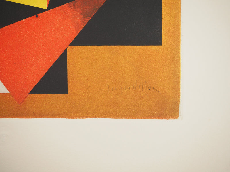 Jacques VILLON : Composition géométrique, Gravure originale (photo de détail 2) - Crédit photo : Galerie Art.Paris