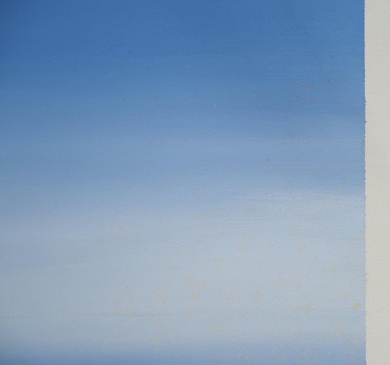 Leon DENOEL : Paysage bleu, Gouache originale (photo de détail 7) - Crédit photo : Galerie Art.Paris