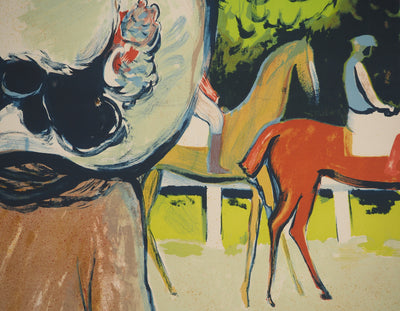 Jean-Pierre CASSIGNEUL : Femme aux courses, Lithographie originale (photo de détail 4) - Crédit photo : Galerie Art.Paris