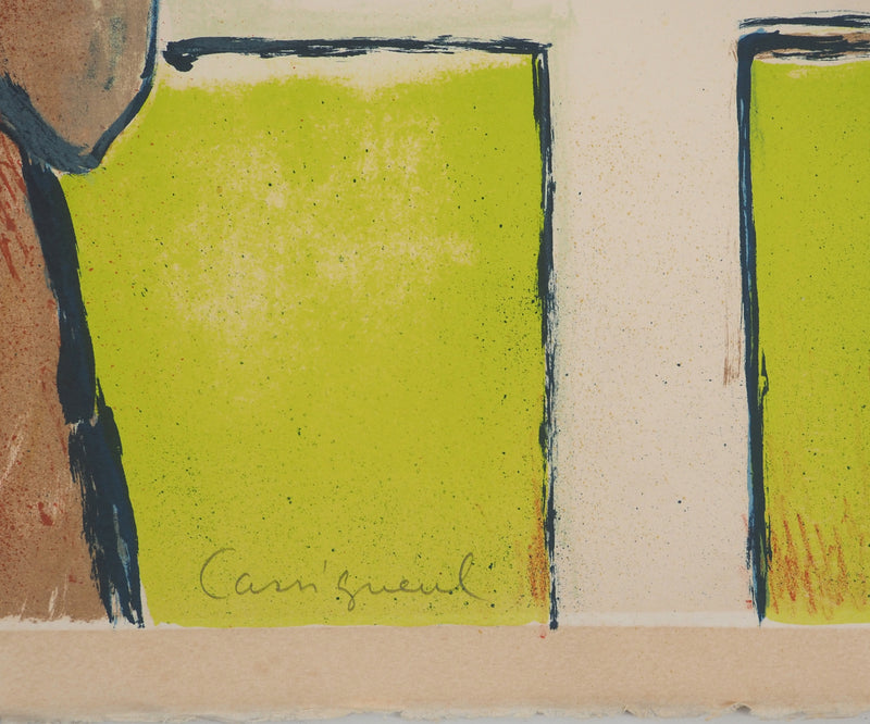 Jean-Pierre CASSIGNEUL : Femme aux courses, Lithographie originale (photo de détail 2) - Crédit photo : Galerie Art.Paris