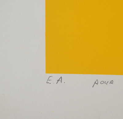 Pablo LARREGUI : Composition au taureau, Sérigraphie originale (photo de détail 6) - Crédit photo : Galerie Art.Paris