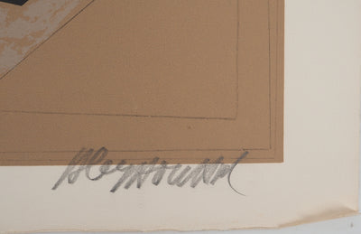 Alain LE YAOUANC : Paysage pour un après-midi, Lithographie originale (photo de détail 2) - Crédit photo : Galerie Art.Paris