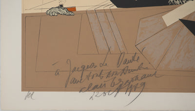 Alain LE YAOUANC : Paysage pour un après-midi, Lithographie originale (photo de détail 5) - Crédit photo : Galerie Art.Paris