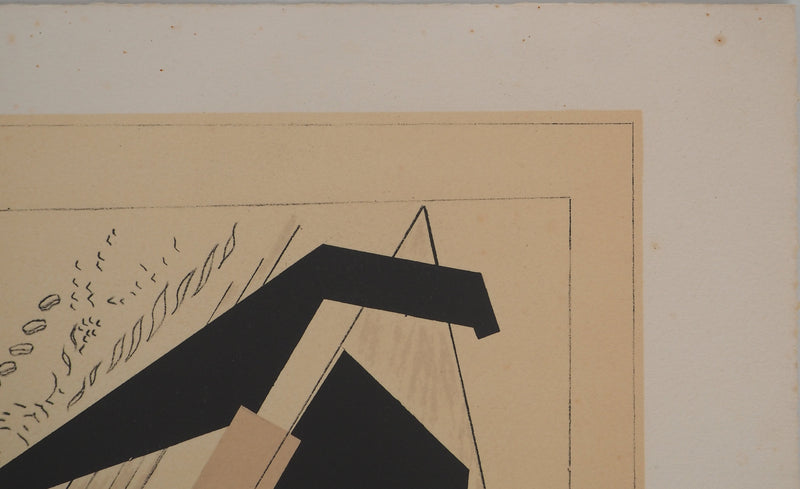 Alain LE YAOUANC : Paysage pour un après-midi, Lithographie originale (photo de détail 7) - Crédit photo : Galerie Art.Paris