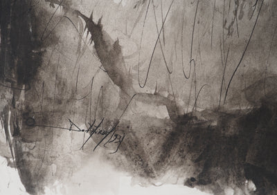 Daniel AIRAM : Homme au regard perçant, Dessin original (photo de détail 2) - Crédit photo : Galerie Art.Paris