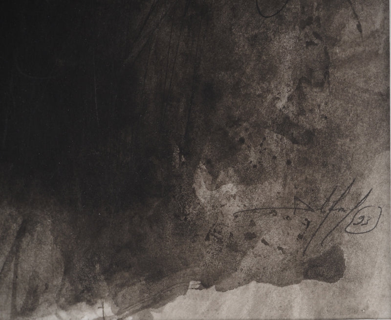 Daniel AIRAM : Homme endormi, Dessin original (photo de détail 2) - Crédit photo : Galerie Art.Paris