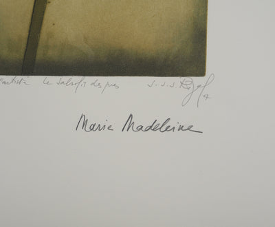 Jacques Jean Joachim RIGALE : Le salsifis des prés, Gravure originale (photo de détail 2) - Crédit photo : Galerie Art.Paris