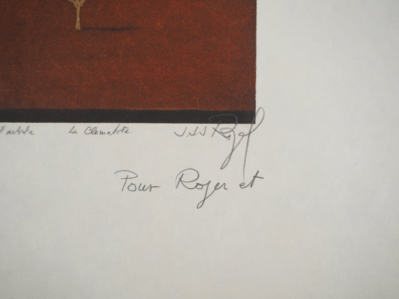 Jacques Jean Joachim RIGALE : La clématite, Gravure originale (photo de détail 2) - Crédit photo : Galerie Art.Paris