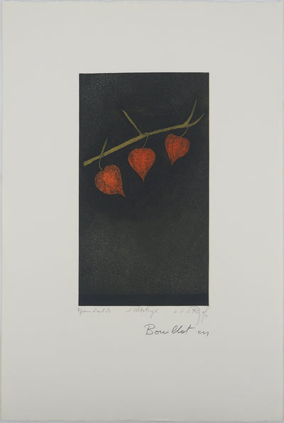 Jacques Jean Joachim RIGALE : Vestige d'automne, Gravure originale (vue générale) - Crédit photo : Galerie Art.Paris