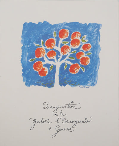 Théo TOBIASSE : L'orangeraie, Lithographie originale (vue générale) - Crédit photo : Galerie Art.Paris