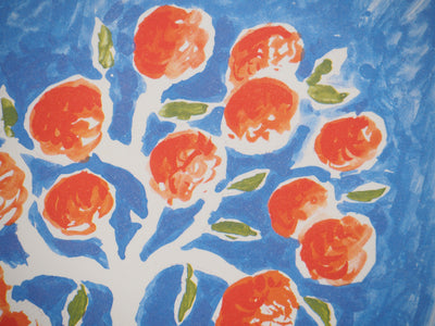 Théo TOBIASSE : L'orangeraie, Lithographie originale (photo de détail 4) - Crédit photo : Galerie Art.Paris
