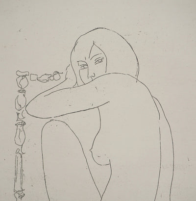Alain BONNEFOIT : Nu au fauteuil, Gravure originale (photo de détail 4) - Crédit photo : Galerie Art.Paris