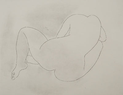 Alain BONNEFOIT : Nu recroquevillé, Gravure originale (photo de détail 5) - Crédit photo : Galerie Art.Paris