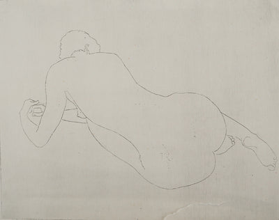 Alain BONNEFOIT : Nu au repos, Gravure originale (photo de détail 3) - Crédit photo : Galerie Art.Paris