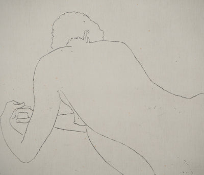 Alain BONNEFOIT : Nu au repos, Gravure originale (photo de détail 4) - Crédit photo : Galerie Art.Paris