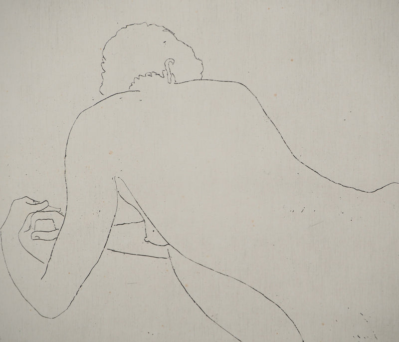 Alain BONNEFOIT : Nu au repos, Gravure originale (photo de détail 4) - Crédit photo : Galerie Art.Paris