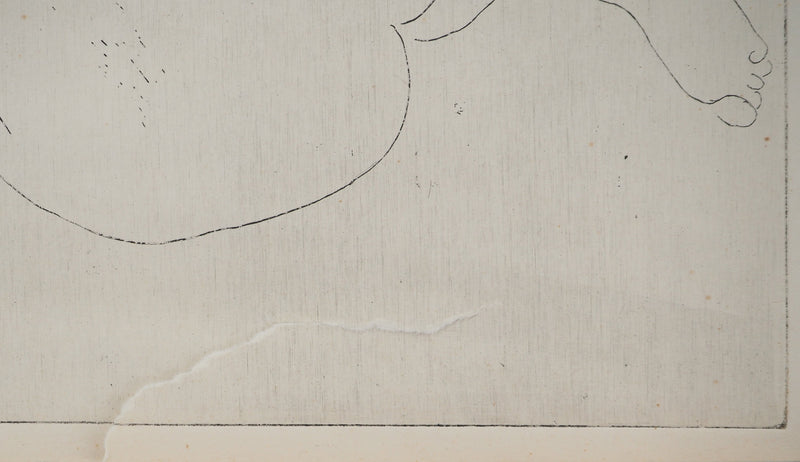 Alain BONNEFOIT : Nu au repos, Gravure originale (photo de détail 6) - Crédit photo : Galerie Art.Paris