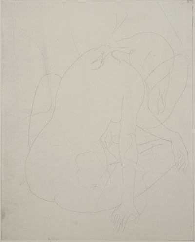 Alain BONNEFOIT : Nu posant, Gravure originale (photo de détail 3) - Crédit photo : Galerie Art.Paris
