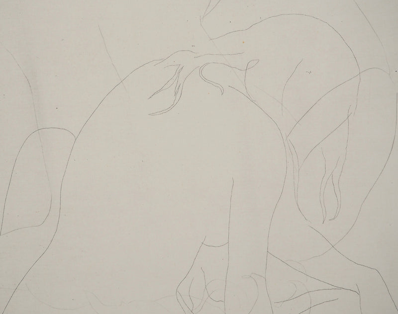 Alain BONNEFOIT : Nu posant, Gravure originale (photo de détail 4) - Crédit photo : Galerie Art.Paris
