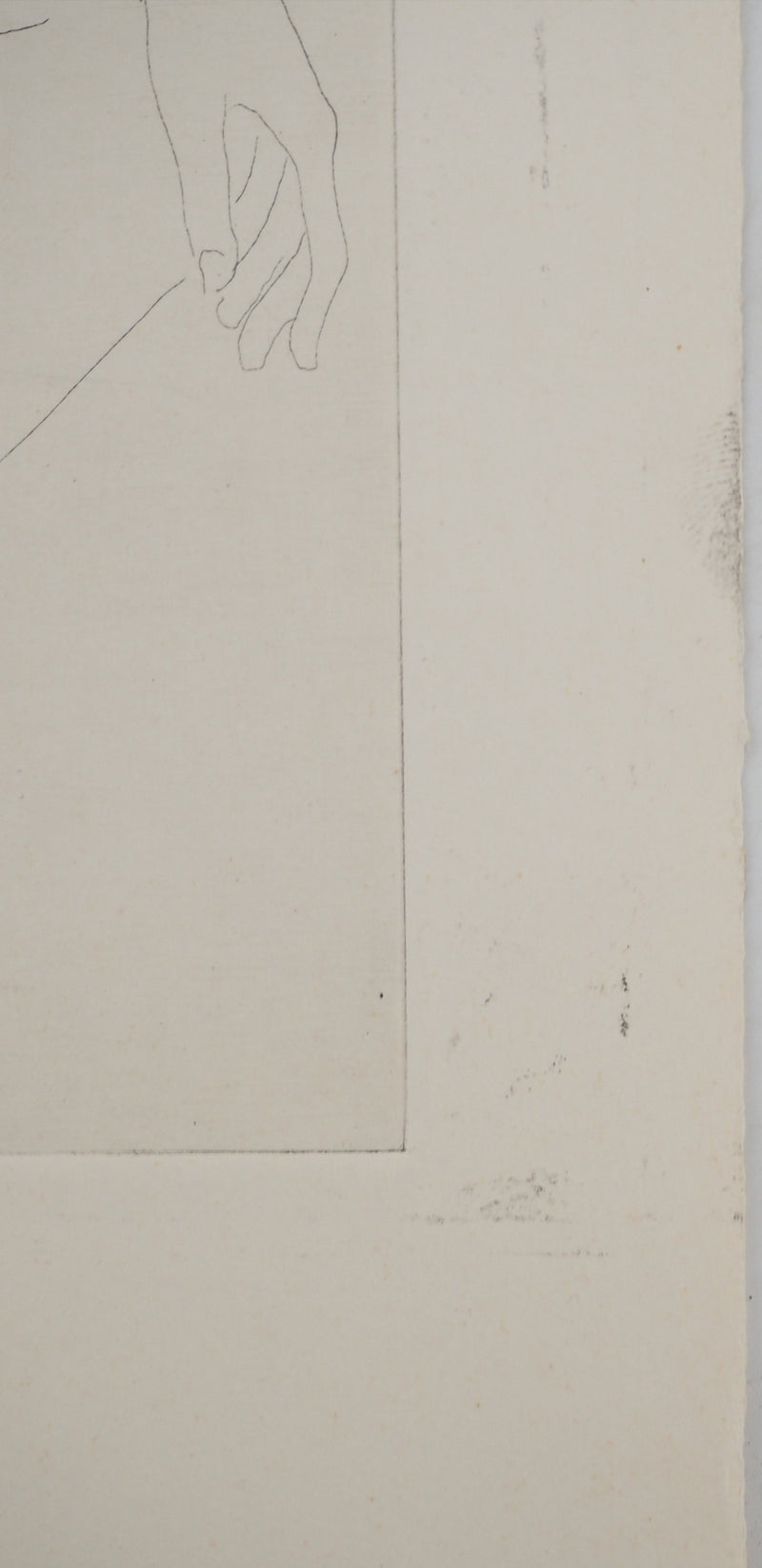 Alain BONNEFOIT : Nu posant, Gravure originale (photo de détail 5) - Crédit photo : Galerie Art.Paris