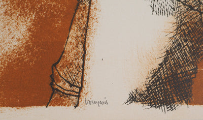 Jean-Claude BOURGEOIS : Trois figures, Lithographie originale (photo de détail 2) - Crédit photo : Galerie Art.Paris