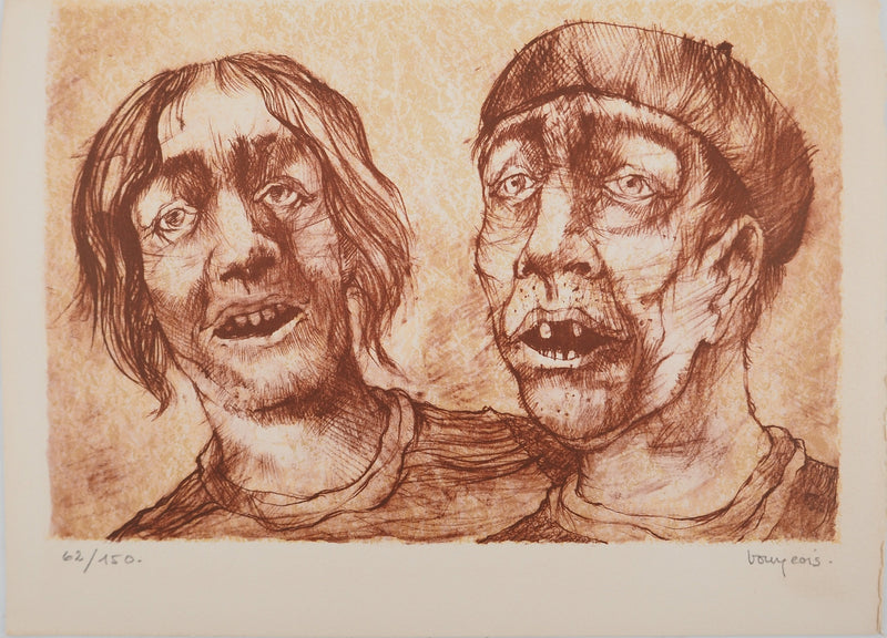 Jean-Claude BOURGEOIS : Rire en éclats, Lithographie originale (vue générale) - Crédit photo : Galerie Art.Paris