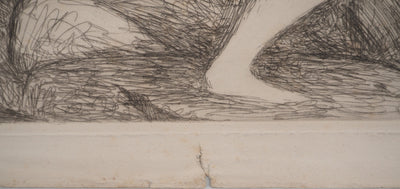 Joan GONZALEZ : Nu allongé à la source, Gravure originale (photo de détail 6) - Crédit photo : Galerie Art.Paris