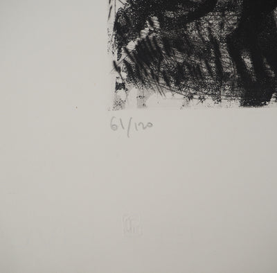 Maurice ASSELIN : Trois femmes sous le soleil d'été, Gravure originale (photo de détail 5) - Crédit photo : Galerie Art.Paris