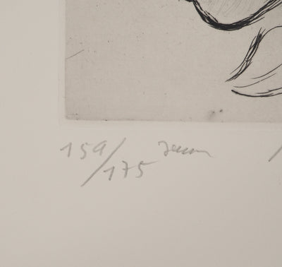 André JACQUEMIN : Portrait de jeune garçon, Gravure originale (photo de détail 6) - Crédit photo : Galerie Art.Paris