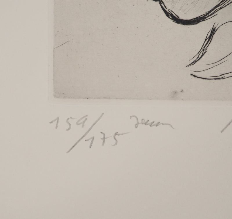 André JACQUEMIN : Portrait de jeune garçon, Gravure originale (photo de détail 6) - Crédit photo : Galerie Art.Paris