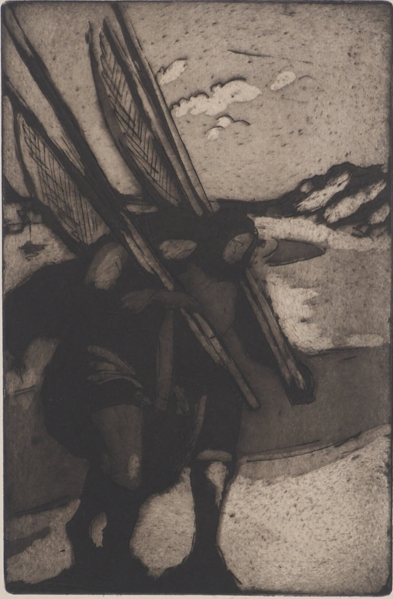 Julio GONZALEZ : Les pêcheurs aux filets, Gravure originale (photo de détail 3) - Crédit photo : Galerie Art.Paris