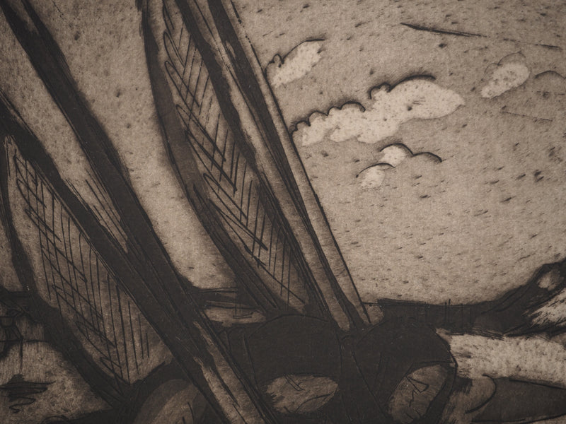 Julio GONZALEZ : Les pêcheurs aux filets, Gravure originale (photo de détail 6) - Crédit photo : Galerie Art.Paris