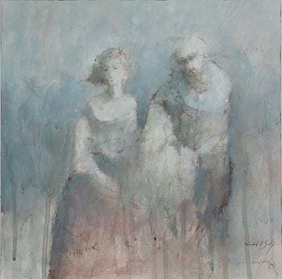 Daniel AIRAM : Rachel et Sully, Aquarelle originale (vue générale) - Crédit photo : Galerie Art.Paris