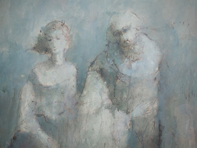 Daniel AIRAM : Rachel et Sully, Aquarelle originale (photo de détail 4) - Crédit photo : Galerie Art.Paris