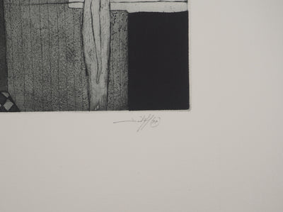 Daniel AIRAM : J'entends un poème, Gravure originale (photo de détail 2) - Crédit photo : Galerie Art.Paris
