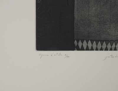 Daniel AIRAM : J'entends un poème, Gravure originale (photo de détail 6) - Crédit photo : Galerie Art.Paris