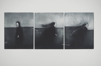 Daniel AIRAM : Théâtre de vie, Gravure originale (photo de détail 3) - Crédit photo : Galerie Art.Paris