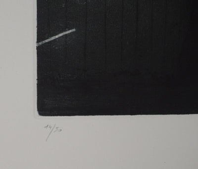 Daniel AIRAM : Théâtre de vie, Gravure originale (photo de détail 7) - Crédit photo : Galerie Art.Paris