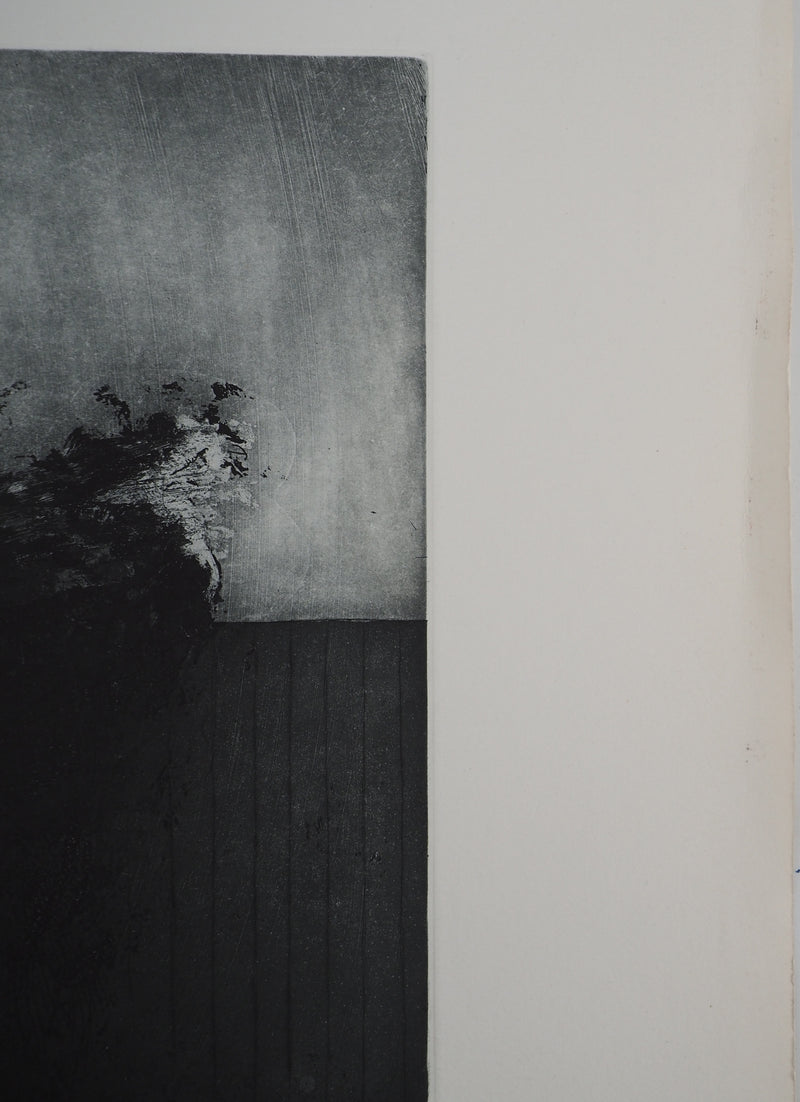 Daniel AIRAM : Théâtre de vie, Gravure originale (photo de détail 9) - Crédit photo : Galerie Art.Paris