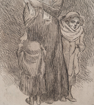Julio GONZALEZ : Mère et enfants, Gravure originale (photo de détail 5) - Crédit photo : Galerie Art.Paris