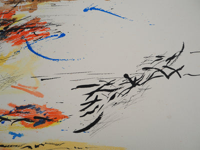 Jean-Pierre BRETECHE : A travers les flammes, Aquarelle originale (photo de détail 6) - Crédit photo : Galerie Art.Paris