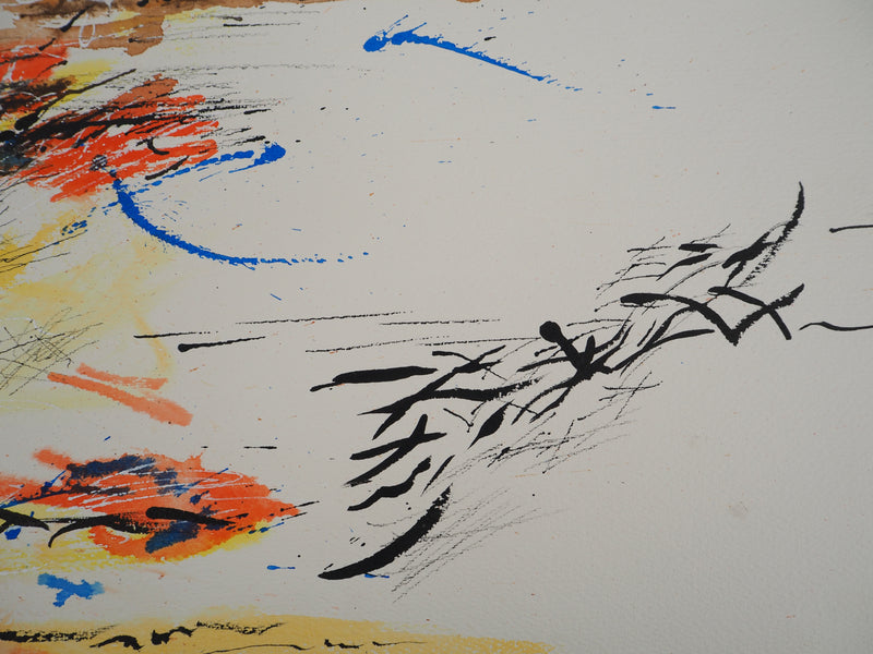 Jean-Pierre BRETECHE : A travers les flammes, Aquarelle originale (photo de détail 6) - Crédit photo : Galerie Art.Paris